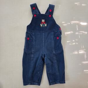 Vintage Bear Drummer Overalls 18 months